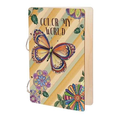SUPERDANT Color My World Grußkartenhalter, Organizer, Schmetterling, Holz, Kartenhalter, Ordner, Geburtstagskarten, Fotoalbum, Einband, Abschlussfeier, Hochzeitsplaner, Tagebuch, Andenken, Geschenke SUPERDANT Color My World Grußkartenhalter, Organizer, Schmetterling, Holz, Kartenhalter, Ordner, Geburtstagskarten, Fotoalbum, Einband, Abschlussfeier, Hochzeitsplaner, Tagebuch, Andenken, Geschenke von SUPERDANT
