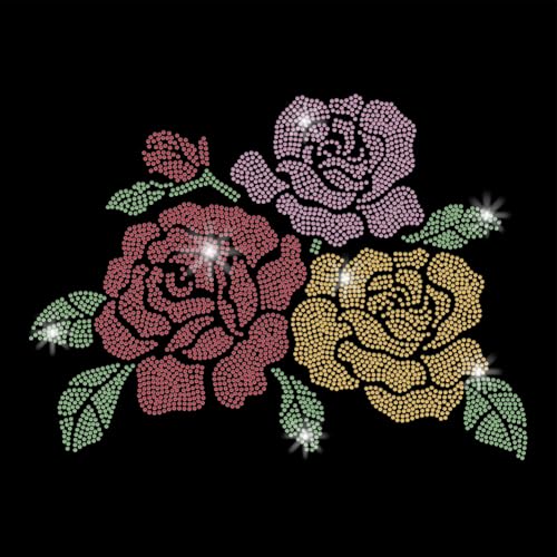 SUPERDANT Drei Rosen Zum Aufbügeln Strasssteine Bunte Flowern Wärmeübertragungsaufkleber DIY Bunte Aufbügelaufkleber Glitzernde Strass Aufnäher Für T Shirts Kleidung Hoodies Dekoration Geschenke SUPERDANT Drei Rosen Zum Aufbügeln Strasssteine Bunte Flowern Wärmeübertragungsaufkleber DIY Bunte Aufbügelaufkleber Glitzernde Strass Aufnäher Für T Shirts Kleidung Hoodies Dekoration Geschenke von SUPERDANT