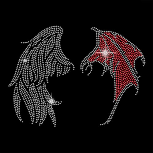 SUPERDANT Engel Teufel Eisen Auf Strass Transfer Silbrig Rote Flügel Kristall Wärme Aufkleber Halloween Dekor Bling Patch Kleidung Reparatur Applikation Schuhe Hut Dekor DIY Zubehör SUPERDANT Engel Teufel Eisen Auf Strass Transfer Silbrig Rote Flügel Kristall Wärme Aufkleber Halloween Dekor Bling Patch Kleidung Reparatur Applikation Schuhe Hut Dekor DIY Zubehör von SUPERDANT