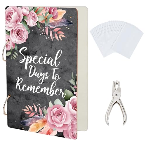 SUPERDANT Grußkarten Organizer Für Besondere Tage Vintage Rosen Grußkartenordner Aus Holz Kartenhalter 2 Ring Postkartenalbum Für Geburtstage Und Hochzeiten Mit Locher Und 20 Taschen SUPERDANT Grußkarten Organizer Für Besondere Tage Vintage Rosen Grußkartenordner Aus Holz Kartenhalter 2 Ring Postkartenalbum Für Geburtstage Und Hochzeiten Mit Locher Und 20 Taschen von SUPERDANT