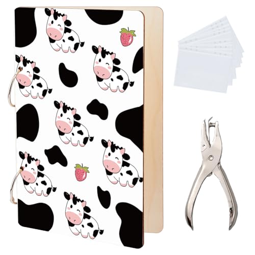 SUPERDANT Grußkarten Organizer Mit Cartoon Kuh Motiv Tier Grußkarten Ordner Lustiger Kartenhalter Aus Holz 2 Ring Postkartenalbum Für Geburtstage Und Hochzeiten Mit Locher Und 20 Taschen SUPERDANT Grußkarten Organizer Mit Cartoon Kuh Motiv Tier Grußkarten Ordner Lustiger Kartenhalter Aus Holz 2 Ring Postkartenalbum Für Geburtstage Und Hochzeiten Mit Locher Und 20 Taschen von SUPERDANT
