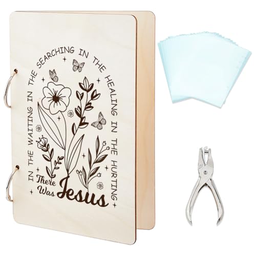 SUPERDANT Grußkarten Organizer Set Mit Gewölbtem Text Gewölbtes Holz Wonderful Memories Kartenhalter Ordner Anzughalter Buch Mit 2 Ring 20 Innentaschen Und Locher Für Geburtstage Und Hochzeiten von SUPERDANT