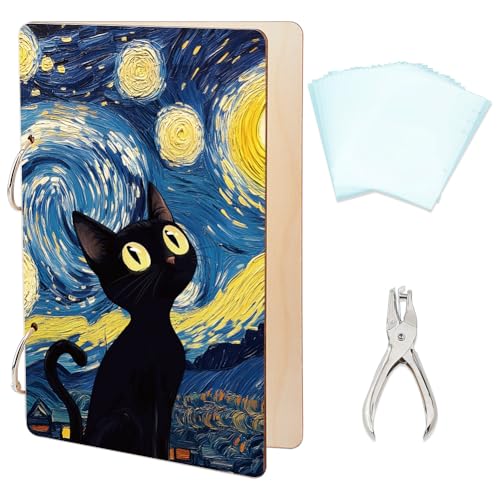 SUPERDANT Grußkartenhalter Sternenhimmel Katze Organizer Schwarzer Katzenhimmel Kartenhalter Holz Kartenhalter Für Geburtstagskarten Mit Locher Und 20 Innentasche Andenken Für Hochzeiten Geschenke SUPERDANT Grußkartenhalter Sternenhimmel Katze Organizer Schwarzer Katzenhimmel Kartenhalter Holz Kartenhalter Für Geburtstagskarten Mit Locher Und 20 Innentasche Andenken Für Hochzeiten Geschenke von SUPERDANT