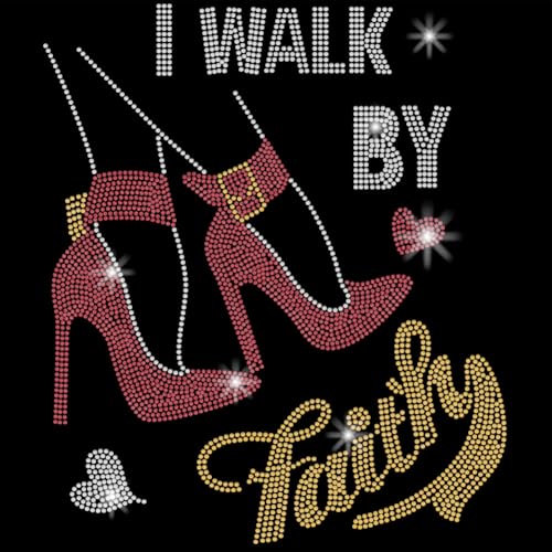 SUPERDANT High Heels Zum Aufbügeln von Strasssteinen I Walk By Faith Bling Glas Strass Aufkleber DIY Hotfix Transferaufkleber Kristall Hitze Strass Patches Für T Shirt Mädchenkleidung SUPERDANT High Heels Zum Aufbügeln von Strasssteinen I Walk By Faith Bling Glas Strass Aufkleber DIY Hotfix Transferaufkleber Kristall Hitze Strass Patches Für T Shirt Mädchenkleidung von SUPERDANT