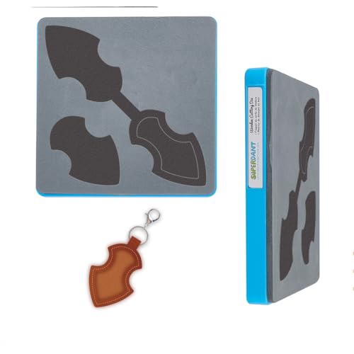 SUPERDANT Leder Stanzformen Inlay Pfeil Schlüsselanhänger Lederr Stanzform Pfeilform Schlüsselanhänger Holzstanzform Für Leder Kunstleder Stanzungen Lederstanzwerkzeug Schmuck DIY Für Karton Basteln von SUPERDANT
