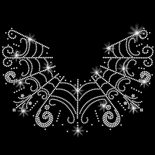 SUPERDANT Kragen Spinnennetz Kristall Strass Aufbügler Transfer Applikation DIY Transfer Aufkleber Spinnennetz Glitzer Strass Muster Dekoration Für T Shirt Tasche Kissen Jacken SUPERDANT Kragen Spinnennetz Kristall Strass Aufbügler Transfer Applikation DIY Transfer Aufkleber Spinnennetz Glitzer Strass Muster Dekoration Für T Shirt Tasche Kissen Jacken von SUPERDANT