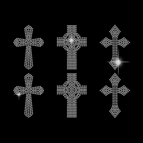 SUPERDANT Kreuze Nur Strass Transfer 6 Stück Hotfix Kreuze Zum Aufbügeln Glitzernde DIY Kristalltransfers Hotfix Applikation Zum Aufbügeln Für T Shirt Schuhe Mütze Jacke Kleidung SUPERDANT Kreuze Nur Strass Transfer 6 Stück Hotfix Kreuze Zum Aufbügeln Glitzernde DIY Kristalltransfers Hotfix Applikation Zum Aufbügeln Für T Shirt Schuhe Mütze Jacke Kleidung von SUPERDANT