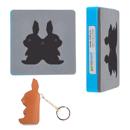 SUPERDANT Leder Kaninchen Schlüsselanhänger Halter Schlüsselanhänger Holzstanze Lederform Gestanzte Handwerksschneidemaschine Kunstleder Stanzform Für DIY Ostern Basteln SUPERDANT Leder Kaninchen Schlüsselanhänger Halter Schlüsselanhänger Holzstanze Lederform Gestanzte Handwerksschneidemaschine Kunstleder Stanzform Für DIY Ostern Basteln von SUPERDANT
