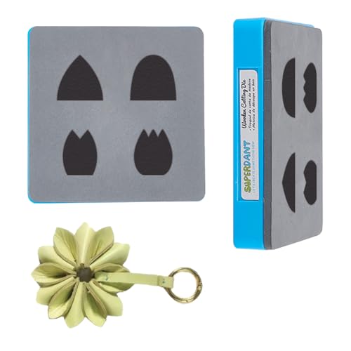 SUPERDANT Leder Stanzformen Für Schlüsselanhänger Mehrblättrige Gänseblümchen Leder Stanzform Für DIY Kunsthandwerk Ornament Stanze Schlüsselanhänger Stoff Für DIY Kunsthandwerk SUPERDANT Leder Stanzformen Für Schlüsselanhänger Mehrblättrige Gänseblümchen Leder Stanzform Für DIY Kunsthandwerk Ornament Stanze Schlüsselanhänger Stoff Für DIY Kunsthandwerk von SUPERDANT