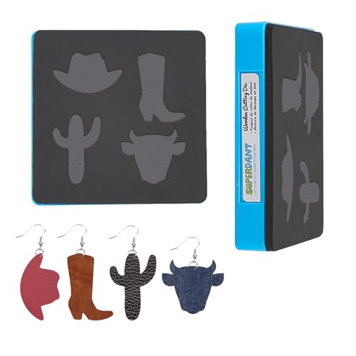 SUPERDANT Leder Stanzformen Aus Holz Cowboyhut Stiefel Kaktus Western Stil Ohrring Stanzformen Lederhandwerk Schneidemaschine Kunstleder Stanzformen Für Schmuck Baumelnde Ohrringe DIY SUPERDANT Leder Stanzformen Aus Holz Cowboyhut Stiefel Kaktus Western Stil Ohrring Stanzformen Lederhandwerk Schneidemaschine Kunstleder Stanzformen Für Schmuck Baumelnde Ohrringe DIY von SUPERDANT