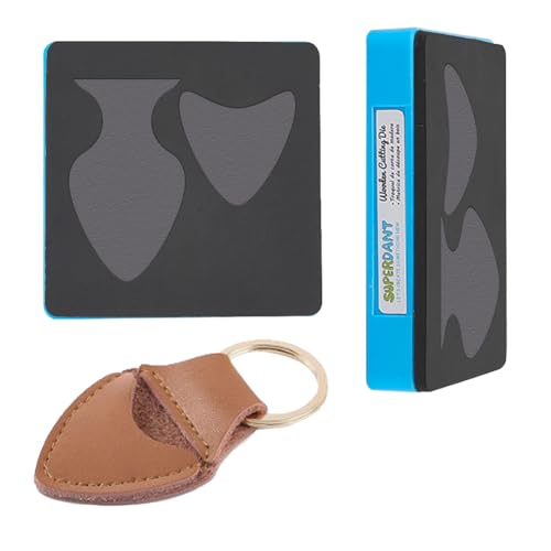 SUPERDANT Leder Stanzformen Gitarren Pick Halter Schlüsselanhänger Gitarren Picks Halter Leder Stanzform Schlüsselanhänger Halter DIY Handwerk Gestanzter Kunstleder Halter Aufbewahrungstasche SUPERDANT Leder Stanzformen Gitarren Pick Halter Schlüsselanhänger Gitarren Picks Halter Leder Stanzform Schlüsselanhänger Halter DIY Handwerk Gestanzter Kunstleder Halter Aufbewahrungstasche von SUPERDANT