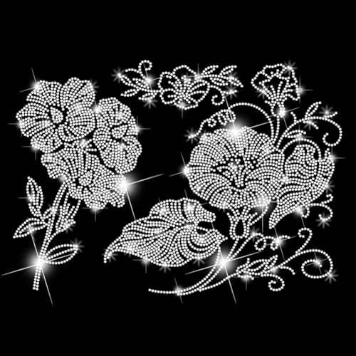 SUPERDANT Morning Glory Strass Hotfix Zum Aufbügeln Blumen Kristall Stras Transfer zum Aufbügeln Blumen Glitzernde Strass Hotfix Transfer Patch Für T Shirts Kleidung Tragetasche DIY Kunst Basteln SUPERDANT Morning Glory Strass Hotfix Zum Aufbügeln Blumen Kristall Stras Transfer zum Aufbügeln Blumen Glitzernde Strass Hotfix Transfer Patch Für T Shirts Kleidung Tragetasche DIY Kunst Basteln von SUPERDANT