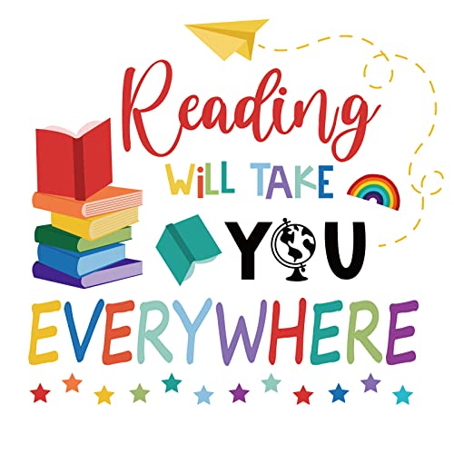 SUPERDANT Buch-Wandaufkleber „Lesen Bringt Sie Überall Hin“. Inspirierender Wandaufkleber Aus Kunstpapier Flugzeug-Bücher Wandaufkleber Für Lesezimmer Bibliothek Klassenzimmer Schulanfang SUPERDANT Buch-Wandaufkleber „Lesen Bringt Sie Überall Hin“. Inspirierender Wandaufkleber Aus Kunstpapier Flugzeug-Bücher Wandaufkleber Für Lesezimmer Bibliothek Klassenzimmer Schulanfang von SUPERDANT