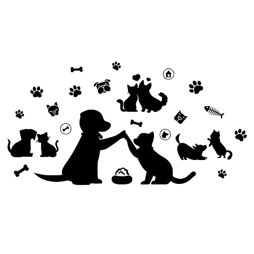 SUPERDANT Schwarzer Katzen Hund Wandaufkleber Pfotenabdrücke Katzenliebhaber Wandaufkleber Vinyl Tierdekoration Für Wohnzimmer Veranda Haustierliebhaber Wohnzimmer Schlafzimmer Kinderzimmer SUPERDANT Schwarzer Katzen Hund Wandaufkleber Pfotenabdrücke Katzenliebhaber Wandaufkleber Vinyl Tierdekoration Für Wohnzimmer Veranda Haustierliebhaber Wohnzimmer Schlafzimmer Kinderzimmer von SUPERDANT
