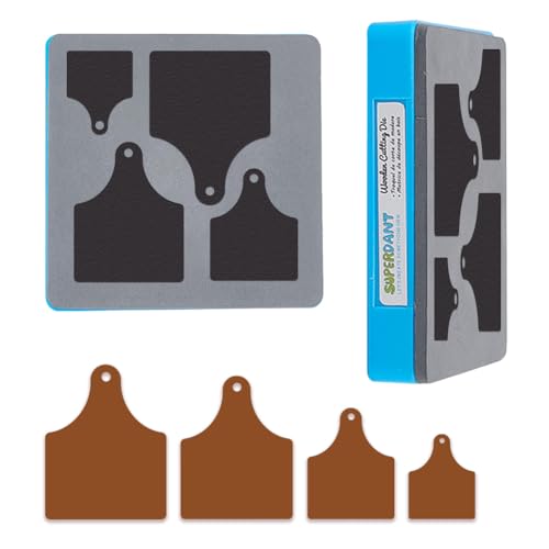 SUPERDANT Leder Stanzformen Lederanhänger Etikett Lederr Stanzform Kunstleder Stanzungen Stanzwerkzeug Lederhandwerk Beschilderungen DIY Holzstanzform Für Leder Bastler DIY Geschenk für Heimwerker von SUPERDANT