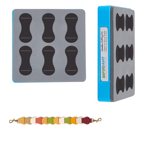 SUPERDANT Stanzformen Für Lederarmbänder Kreuzkettenschnalle Kettenarmband Lederstanzmaschine Bastelstanzwerkzeug Zur Armbandherstellung DIY Holzstanzformen Geschenke Für Bastler von SUPERDANT