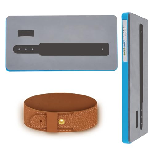 SUPERDANT Stanzformen Für Lederarmbänder Uhrenarmband Lederstanze Kunststanzmaschine Lederhandwerk Stanzwerkzeug Für Männer Und Frauen Armband Schmuckherstellung Heimwerker von SUPERDANT
