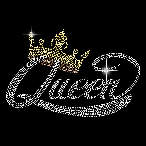 SUPERDANT Strass Hotfix Zum Aufbügeln Mädchen Gott Bügelbild Strass Zum Aufbügeln Kostüm T Shirt Kristall Stras Hotfix Transfer Patch Melanin Bekleidung Damen T Shirt Kristall DIY Aufkleber von SUPERDANT