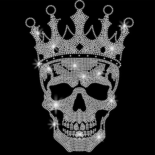 SUPERDANT Strasssteine Mit Krone Und Totenkopf Zum Aufbügeln Weißer Totenkopf Kristall Wärmeübertragungsaufkleber Zum Aufbügeln Strass Aufnäher Für T Shirts Kleidung Tragetaschen Jacken DIY Geschenke SUPERDANT Strasssteine Mit Krone Und Totenkopf Zum Aufbügeln Weißer Totenkopf Kristall Wärmeübertragungsaufkleber Zum Aufbügeln Strass Aufnäher Für T Shirts Kleidung Tragetaschen Jacken DIY Geschenke von SUPERDANT