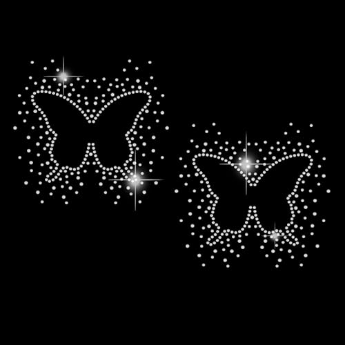SUPERDANT Strasssteine Zum Aufbügeln Schmetterlings Bling Aufkleber T Shirt Schmetterlinge Kristall Wärmeübertragung Hotfix Aufkleber Kristalldekor Für Kleidung Tragetasche DIY Kunsthandwerk von SUPERDANT