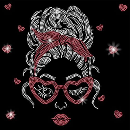 SUPERDANT Süßes Mädchen Zum Aufbügeln Mit Strasssteinen Mädchen Mit Brille Wärmeübertragungsaufkleber DIY Bunte Aufbügelaufkleber Glitzernde Strasssteine Für T Shirts Mädchenkleidung Hoodies SUPERDANT Süßes Mädchen Zum Aufbügeln Mit Strasssteinen Mädchen Mit Brille Wärmeübertragungsaufkleber DIY Bunte Aufbügelaufkleber Glitzernde Strasssteine Für T Shirts Mädchenkleidung Hoodies von SUPERDANT