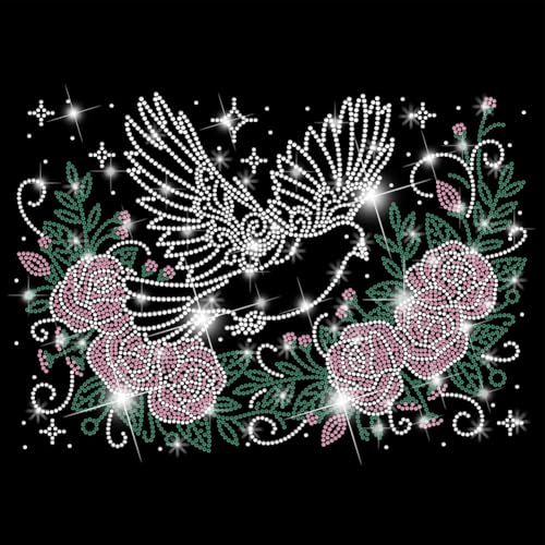 SUPERDANT Taube Und Blumen Strass Hotfix Zum Aufbügeln Vögel Und Rosen Strass Transfer zum Aufbügeln Bling Glas Stras Hotfix Transfer Patch Für T Shirt Kleidung Hoodies Dekor Geschenke SUPERDANT Taube Und Blumen Strass Hotfix Zum Aufbügeln Vögel Und Rosen Strass Transfer zum Aufbügeln Bling Glas Stras Hotfix Transfer Patch Für T Shirt Kleidung Hoodies Dekor Geschenke von SUPERDANT
