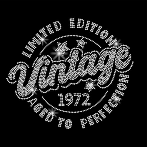 SUPERDANT Vintage Strasssteine Zum Aufbügeln Limitierte Auflage Wärmeübertragungsaufkleber Aufbügelaufkleber Glitzernde Strass Aufnäher Für T Shirts Kleidung Tragetaschen Jacken DIY Kunsthandwerk von SUPERDANT