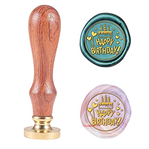 SUPERDANT Wachssiegelstempel Happy Birthday Cake Pattern 0.98" Siegellackstempel Mit Messingsiegel Holzgriff Für Grußkarte Hochzeitseinladung Umschlag Dekoration Geschenkpapier Geburtstag Geschenk SUPERDANT Wachssiegelstempel Happy Birthday Cake Pattern 0.98" Siegellackstempel Mit Messingsiegel Holzgriff Für Grußkarte Hochzeitseinladung Umschlag Dekoration Geschenkpapier Geburtstag Geschenk von SUPERDANT