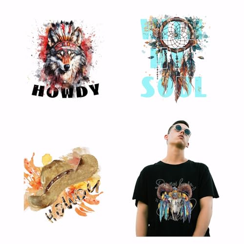 SUPERDANT Wärmeübertragungsaufkleber Mit Tribal Motiv Aquarell Tierkopf Zum Aufbügeln 4 Stück/Set PET Flicken Zum Aufbügeln Aufkleber Howdy Wärmeübertragungspapier Für Kleidung Jeans DIY SUPERDANT Wärmeübertragungsaufkleber Mit Tribal Motiv Aquarell Tierkopf Zum Aufbügeln 4 Stück/Set PET Flicken Zum Aufbügeln Aufkleber Howdy Wärmeübertragungspapier Für Kleidung Jeans DIY von SUPERDANT