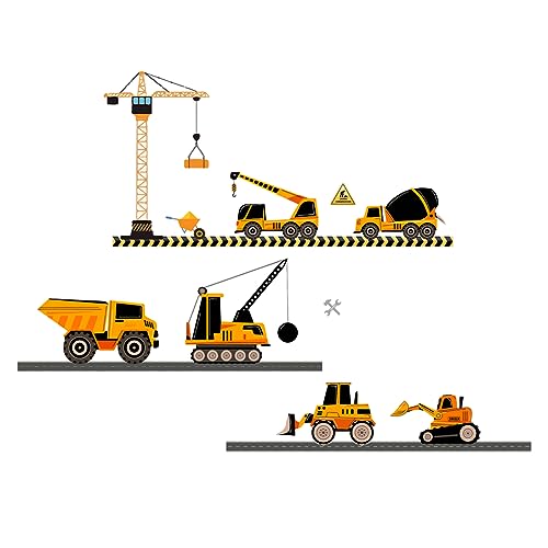 SUPERDANT Wandaufkleber Karton Arbeits LKW Wandsticker Kran Bagger Wandtattoo Abnehmbarer Betonmischer LKW Einfach Zu Kleben Und Abzuziehen Vinyl Wandsticker Für Kinderzimmer Jungenzimmer 80x78 cm SUPERDANT Wandaufkleber Karton Arbeits LKW Wandsticker Kran Bagger Wandtattoo Abnehmbarer Betonmischer LKW Einfach Zu Kleben Und Abzuziehen Vinyl Wandsticker Für Kinderzimmer Jungenzimmer 80x78 cm von SUPERDANT