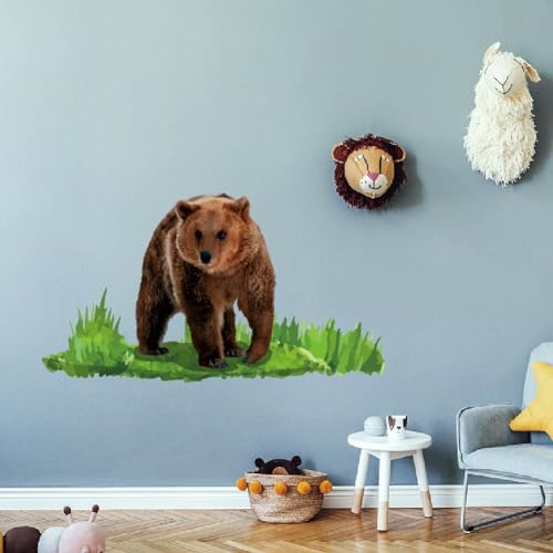 SUPERDANT Wandtattoo Brauner Bär Auf Gras Für Kinderzimmer Wildtier Wandaufkleber Abnehmbar Zum Abziehen Und Aufkleben Wasserfest Wanddekoration Aufkleber Für Kinderzimmer Klassenzimmer Schlafzimmer SUPERDANT Wandtattoo Brauner Bär Auf Gras Für Kinderzimmer Wildtier Wandaufkleber Abnehmbar Zum Abziehen Und Aufkleben Wasserfest Wanddekoration Aufkleber Für Kinderzimmer Klassenzimmer Schlafzimmer von SUPERDANT