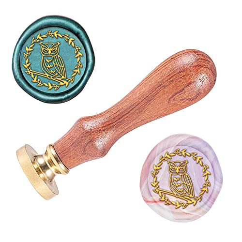SUPERDANT Waxsiegel Stamp Eulenmuster Vintage Seal Stamp Retro Abnehmbarer Messingkopf 25mm Holzgriff Seal Stamp Für Grußkarte Umschlag Einladung Geschenkpapier SUPERDANT Waxsiegel Stamp Eulenmuster Vintage Seal Stamp Retro Abnehmbarer Messingkopf 25mm Holzgriff Seal Stamp Für Grußkarte Umschlag Einladung Geschenkpapier von SUPERDANT