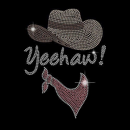SUPERDANT Western Cowboy Strass Hotfix Zum Aufbügeln Bügelbild Strass Zum Aufbügeln T Shirt Kristalldekor Strass Hotfix Transfer Patch DIY Kleidungsreparatur Applikation Für Kleidung Jacken von SUPERDANT