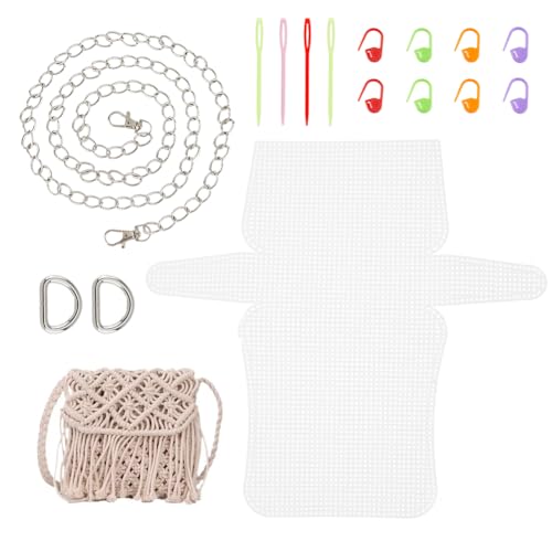 SUPERFINDINGS 1 Set mit 16 Stück DIY Stricken Häkeln Handtaschen Kit 33,3 cm Mesh Kunststoff Leinwand Kit Nadelspitze Stickerei Blanko Leinwand Blätter für Garn Basteln SUPERFINDINGS 1 Set mit 16 Stück DIY Stricken Häkeln Handtaschen Kit 33,3 cm Mesh Kunststoff Leinwand Kit Nadelspitze Stickerei Blanko Leinwand Blätter für Garn Basteln von SUPERFINDINGS
