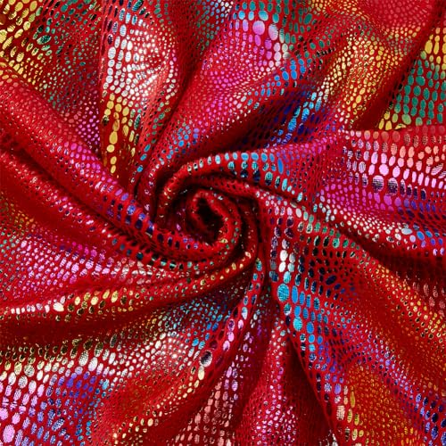 SUPERFINDINGS 1 Stück Paillettenstoff 1.75x1m Schillernder Hologramm Glitzerstoff Kleidungszubehör Roter Glitzernder Polyester Bastelstoff Für DIY Kostüme Tischdecken SUPERFINDINGS 1 Stück Paillettenstoff 1.75x1m Schillernder Hologramm Glitzerstoff Kleidungszubehör Roter Glitzernder Polyester Bastelstoff Für DIY Kostüme Tischdecken von SUPERFINDINGS