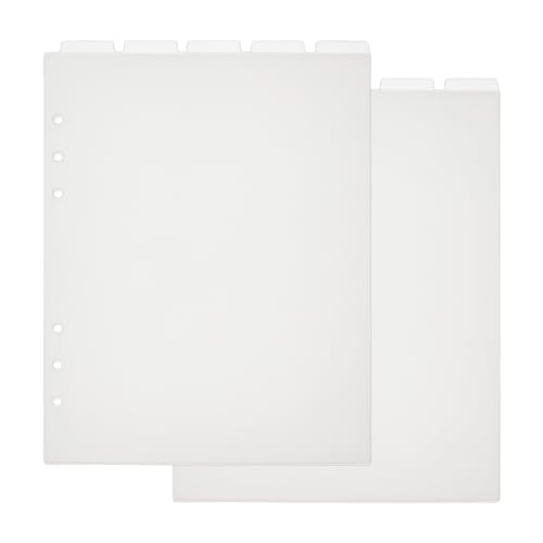 SUPERFINDINGS 10 Blatt A5 6 Löcher Ringindexseite Mattierter Kunststoff Discbound Notizbuch Index Trennblätter Blanko Obere Trennblätter Für Loseblatt Ordner 21.9x14.8cm SUPERFINDINGS 10 Blatt A5 6 Löcher Ringindexseite Mattierter Kunststoff Discbound Notizbuch Index Trennblätter Blanko Obere Trennblätter Für Loseblatt Ordner 21.9x14.8cm von SUPERFINDINGS