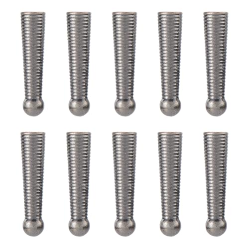 SUPERFINDINGS 10 Stück Bolo Tie Tips Gunmetal Bolo Tie Findings Ersatz Endkappen Legierung Kordelende Für Bolo Tie Schnalle Zubehör Lange Kordelenden Kappen Für Kleidung Innendurchmesser: 4.5mm von SUPERFINDINGS