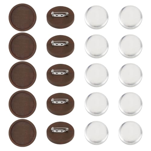 SUPERFINDINGS 10 Stück Flache Runde Broschennadel Holzbroschen Lünettentabletts Mit 29.5mm Aluminium Cabochons Stickerei Broschen DIY Set Zur Herstellung Blanker Anstecknadeln 30mm Tablett SUPERFINDINGS 10 Stück Flache Runde Broschennadel Holzbroschen Lünettentabletts Mit 29.5mm Aluminium Cabochons Stickerei Broschen DIY Set Zur Herstellung Blanker Anstecknadeln 30mm Tablett von SUPERFINDINGS