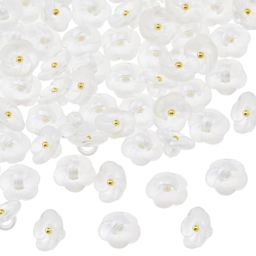 SUPERFINDINGS 100 Stück Blumenknöpfe zum Nähen, durchscheinende Blusenknöpfe, einzelne Löcher, dekorative Knöpfe aus transparentem Kunstharz, zum Nähen, Basteln, Basteln, Kleidung, Dekoration SUPERFINDINGS 100 Stück Blumenknöpfe zum Nähen, durchscheinende Blusenknöpfe, einzelne Löcher, dekorative Knöpfe aus transparentem Kunstharz, zum Nähen, Basteln, Basteln, Kleidung, Dekoration von SUPERFINDINGS