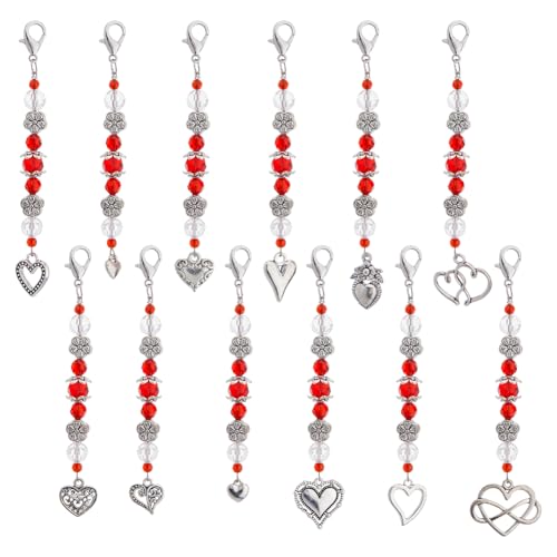 SUPERFINDINGS 12 Stile 12 Stück Herz Reißverschlussanhänger Blumen Reißverschlussanhänger Glasperlen Anhänger Mit Karabinerverschluss Rücken Reißverschlussanhänger Reißverschluss Länge: 9~11cm SUPERFINDINGS 12 Stile 12 Stück Herz Reißverschlussanhänger Blumen Reißverschlussanhänger Glasperlen Anhänger Mit Karabinerverschluss Rücken Reißverschlussanhänger Reißverschluss Länge: 9~11cm von SUPERFINDINGS