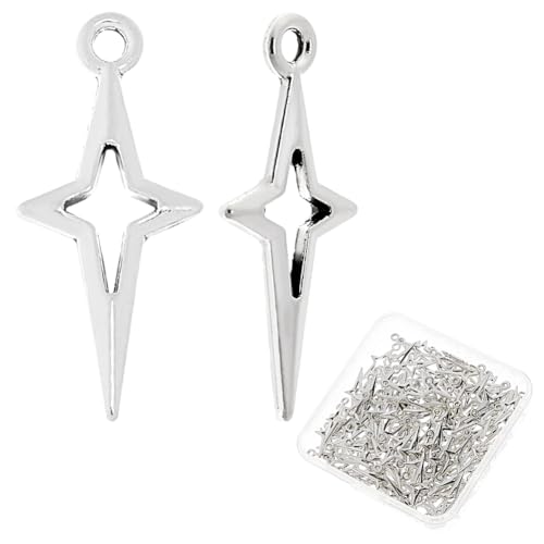 SUPERFINDINGS 120 Stück Antik Silber Hohlpunkt Stern Anhänger Tibetsilber Stern Charms Bulk Nordstern Anhänger Charms Für DIY Schmuckherstellung Basteln Bohrung: 1.6mm SUPERFINDINGS 120 Stück Antik Silber Hohlpunkt Stern Anhänger Tibetsilber Stern Charms Bulk Nordstern Anhänger Charms Für DIY Schmuckherstellung Basteln Bohrung: 1.6mm von SUPERFINDINGS