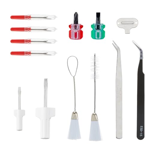 SUPERFINDINGS 13 STÜCK Nähmaschinen Reinigungsset Reparatursatz Nähwerkzeuge Inklusive Kurzer Schraubendreher Eisen Schraubendreher Spitzpinzette Doppelköpfiger Fusselbürste SUPERFINDINGS 13 STÜCK Nähmaschinen Reinigungsset Reparatursatz Nähwerkzeuge Inklusive Kurzer Schraubendreher Eisen Schraubendreher Spitzpinzette Doppelköpfiger Fusselbürste von SUPERFINDINGS