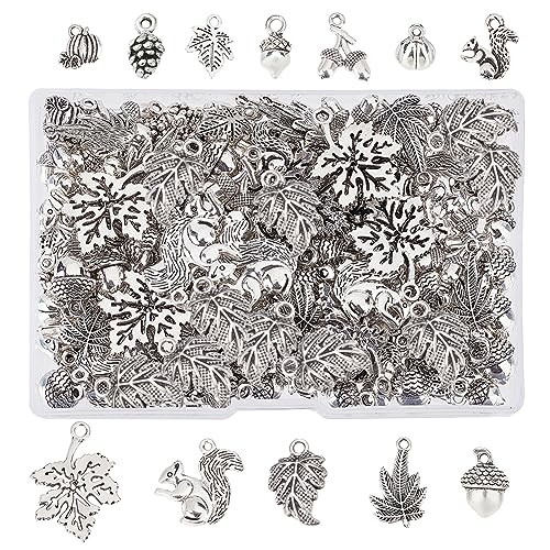 SUPERFINDINGS 144 Stücke 12 Stil Legierung Tibetischen Stil Gemischte Anhänger Pine Cone Eichel Charms Eicheln Blatt Kürbisse Eichhörnchen Und Kiefernkorn Anhänger Für Schmuckherstellung SUPERFINDINGS 144 Stücke 12 Stil Legierung Tibetischen Stil Gemischte Anhänger Pine Cone Eichel Charms Eicheln Blatt Kürbisse Eichhörnchen Und Kiefernkorn Anhänger Für Schmuckherstellung von SUPERFINDINGS