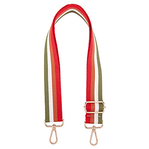 SUPERFINDINGS 1pc 71cm Rot Verstellbare Taschenriemen Canvas Taschenriemen Breite Schultergurte Mit Golden Alu Drehverschlüssen Für Taschenersatzzubehör SUPERFINDINGS 1pc 71cm Rot Verstellbare Taschenriemen Canvas Taschenriemen Breite Schultergurte Mit Golden Alu Drehverschlüssen Für Taschenersatzzubehör von SUPERFINDINGS