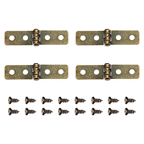 SUPERFINDINGS 20 Sets 60x14mm Eisen Scharnier Schrank Schubladentür Brust Scharniere Antik Bronze Rechteck Zubehör Mit Schraube Für Schmuck Holzkiste SUPERFINDINGS 20 Sets 60x14mm Eisen Scharnier Schrank Schubladentür Brust Scharniere Antik Bronze Rechteck Zubehör Mit Schraube Für Schmuck Holzkiste von SUPERFINDINGS