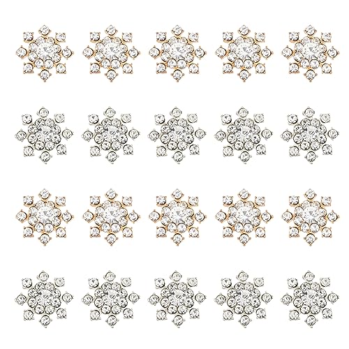 SUPERFINDINGS 20 Stück 2 Farben Schneeflocken Strasssteine Zum Aufnähen Legierung Flache Rückseite Perlen Cabochons Kristallverzierungen Knöpfe Zum Basteln Kleidung Schmuckherstellung SUPERFINDINGS 20 Stück 2 Farben Schneeflocken Strasssteine Zum Aufnähen Legierung Flache Rückseite Perlen Cabochons Kristallverzierungen Knöpfe Zum Basteln Kleidung Schmuckherstellung von SUPERFINDINGS