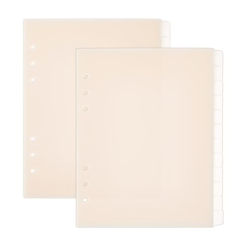SUPERFINDINGS 24 Blätter 6 Loch A5 Beige Ordner Trennblätter 12 Register Trennblätter Aus Kunststoff Für Discbound Notizbuch Register Trennblätter Aus Kunststoff Für Planer Notizbuch SUPERFINDINGS 24 Blätter 6 Loch A5 Beige Ordner Trennblätter 12 Register Trennblätter Aus Kunststoff Für Discbound Notizbuch Register Trennblätter Aus Kunststoff Für Planer Notizbuch von SUPERFINDINGS