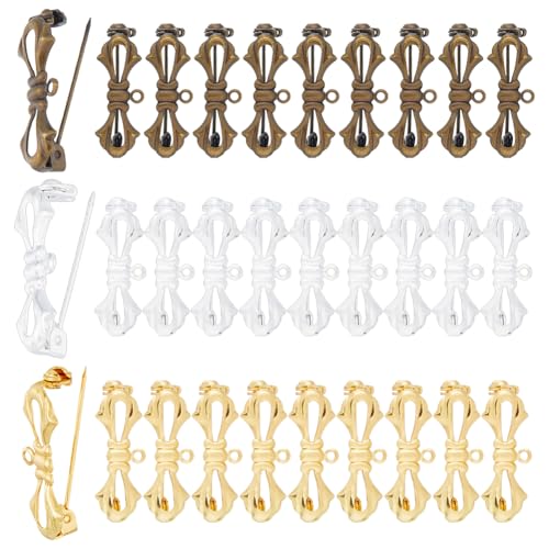 SUPERFINDINGS 30 Stück 2 Farben Schleifen Broschen Mit Schlaufen Sicherheitsnadeln Schleifen Rücken Broschen Pin Für Abzeichen Stäbe Zur Herstellung von Corsagen Namensschildern Hochzeitsdekoration SUPERFINDINGS 30 Stück 2 Farben Schleifen Broschen Mit Schlaufen Sicherheitsnadeln Schleifen Rücken Broschen Pin Für Abzeichen Stäbe Zur Herstellung von Corsagen Namensschildern Hochzeitsdekoration von SUPERFINDINGS
