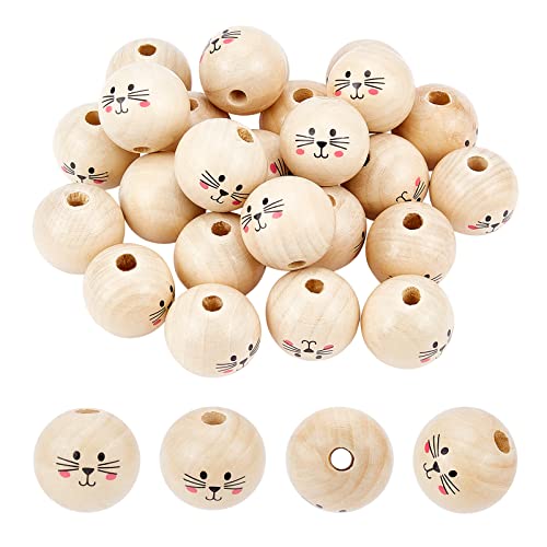 SUPERFINDINGS 30 Stück 30mm natürliches Lächeln Gesicht Holzperlen Holz Handwerk Perlen lose Abstandshalter süße Perlen Puppenkopf Abstandshalter Perlen für DIY Schmuck Armband Halskette Handwerk SUPERFINDINGS 30 Stück 30mm natürliches Lächeln Gesicht Holzperlen Holz Handwerk Perlen lose Abstandshalter süße Perlen Puppenkopf Abstandshalter Perlen für DIY Schmuck Armband Halskette Handwerk von SUPERFINDINGS