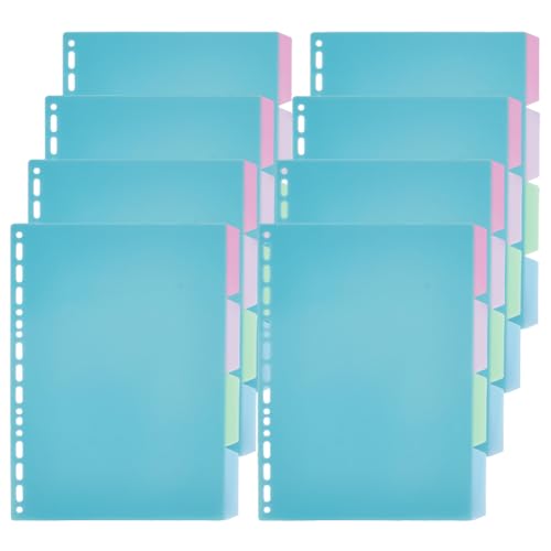 SUPERFINDINGS 32 Blatt 4-Tab Kunststoff-Trennblätter B5 Büroklammern, blanko Trennblätter mit Etiketten, dunkeltürkis, Aktenordner, Fächer, Fächer, Fächer, für Dokumente, schützen Blätter, 19,4 x 25,7 SUPERFINDINGS 32 Blatt 4-Tab Kunststoff-Trennblätter B5 Büroklammern, blanko Trennblätter mit Etiketten, dunkeltürkis, Aktenordner, Fächer, Fächer, Fächer, für Dokumente, schützen Blätter, 19,4 x 25,7 von SUPERFINDINGS
